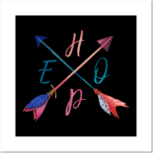 Boho Hope Arrows Posters and Art